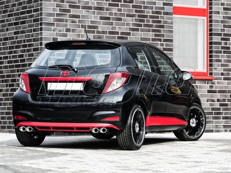 Toyota Yaris MK3 Mystic Body Kit med quad sport exhaust 4x90x65 