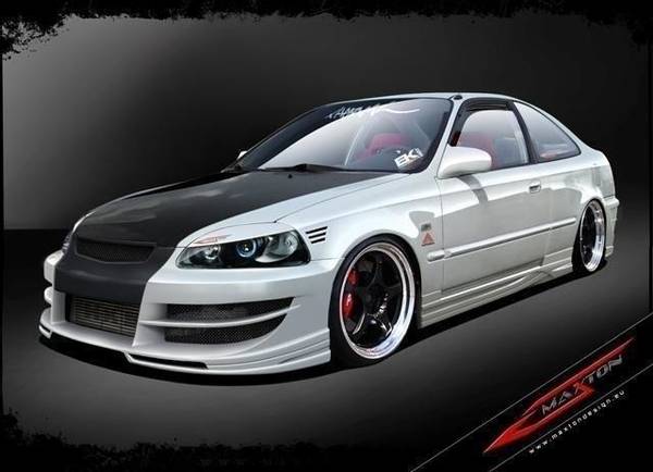 FRONT BUMPER 2 < INFERNO > HONDA CIVIC VI PREFACE MODEL