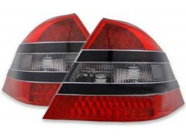 Mercedes W220 LED Baglygter Rød/Sort/Mørk