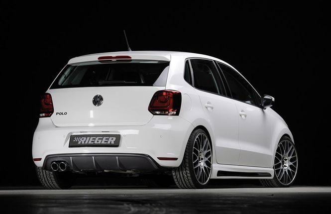 Hovedbilde VW Polo 6R Rieger Hækskørte GTI Carbon Look