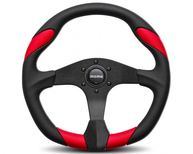 Hovedbilde MOMO Quark Black | Red Steering Wheel