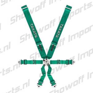 Hovedbilde Takata Racing Harness RACE 3x2 6-Point Green ...