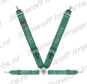 Hovedbilde Takata Racing Harness RACE 4-Point Green Bolt-on 