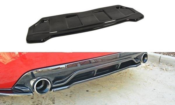 CENTRAL REAR SPLITTER PEUGEOT 308 II GTI (WITHOUT VERTICAL BARS)