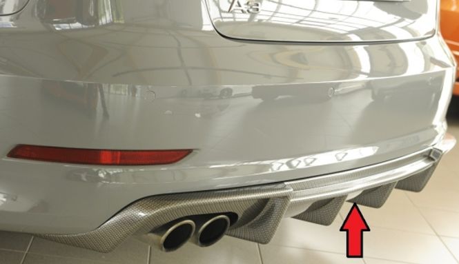 Hovedbilde Rieger rear skirt insert carbon look