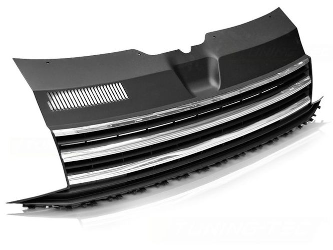 Hovedbilde VW Transporter T6 Frontgrill Emblemfri 15-19 Sort ...